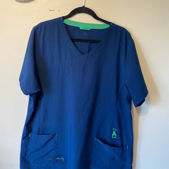Carhartt 2x blue scrub blouse…. - Picture 3 of 11